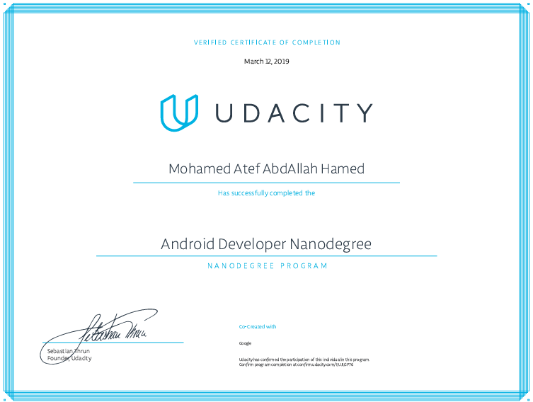 Android Developer Nanodegree
