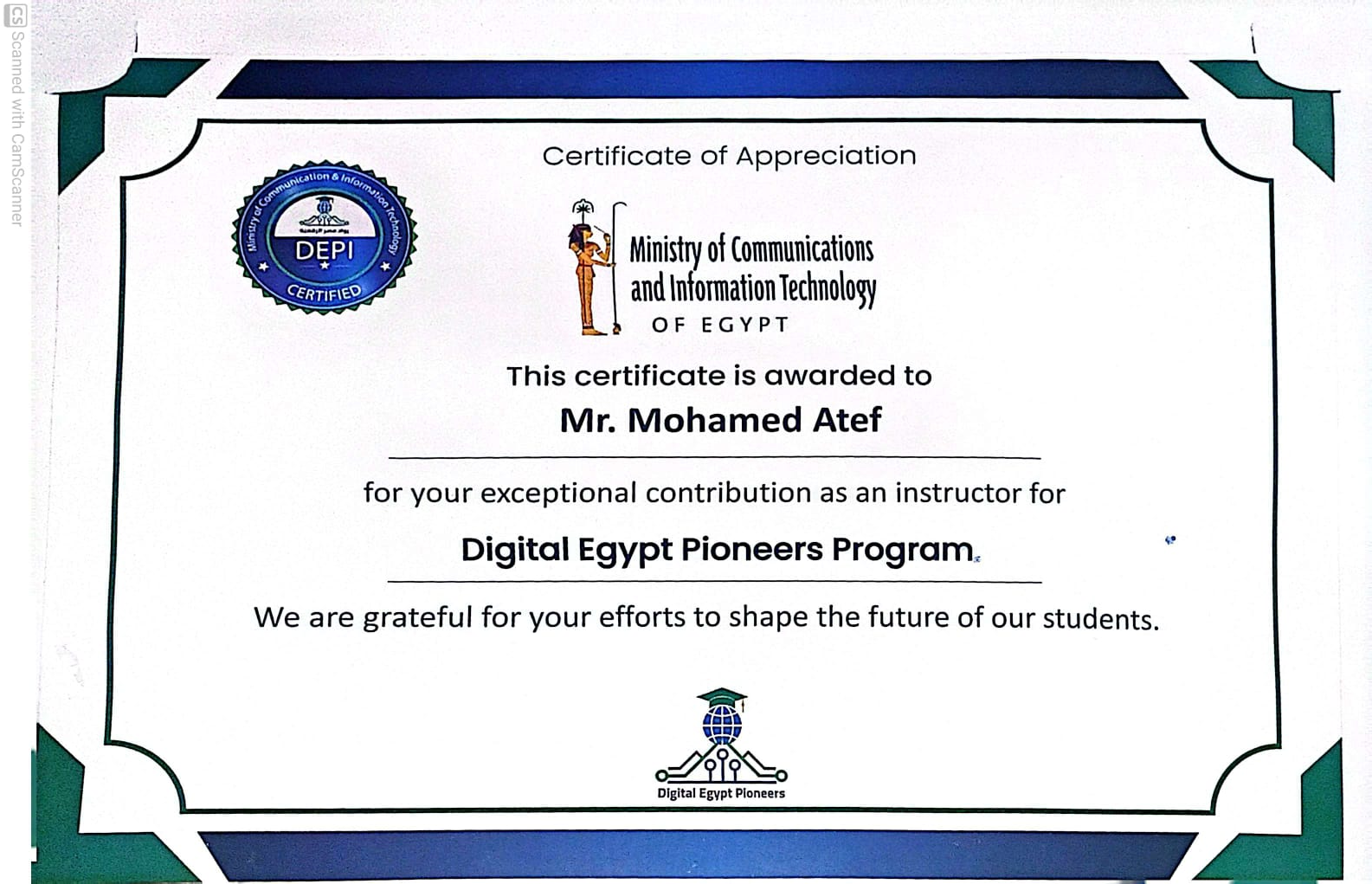 Instructor Appreciation