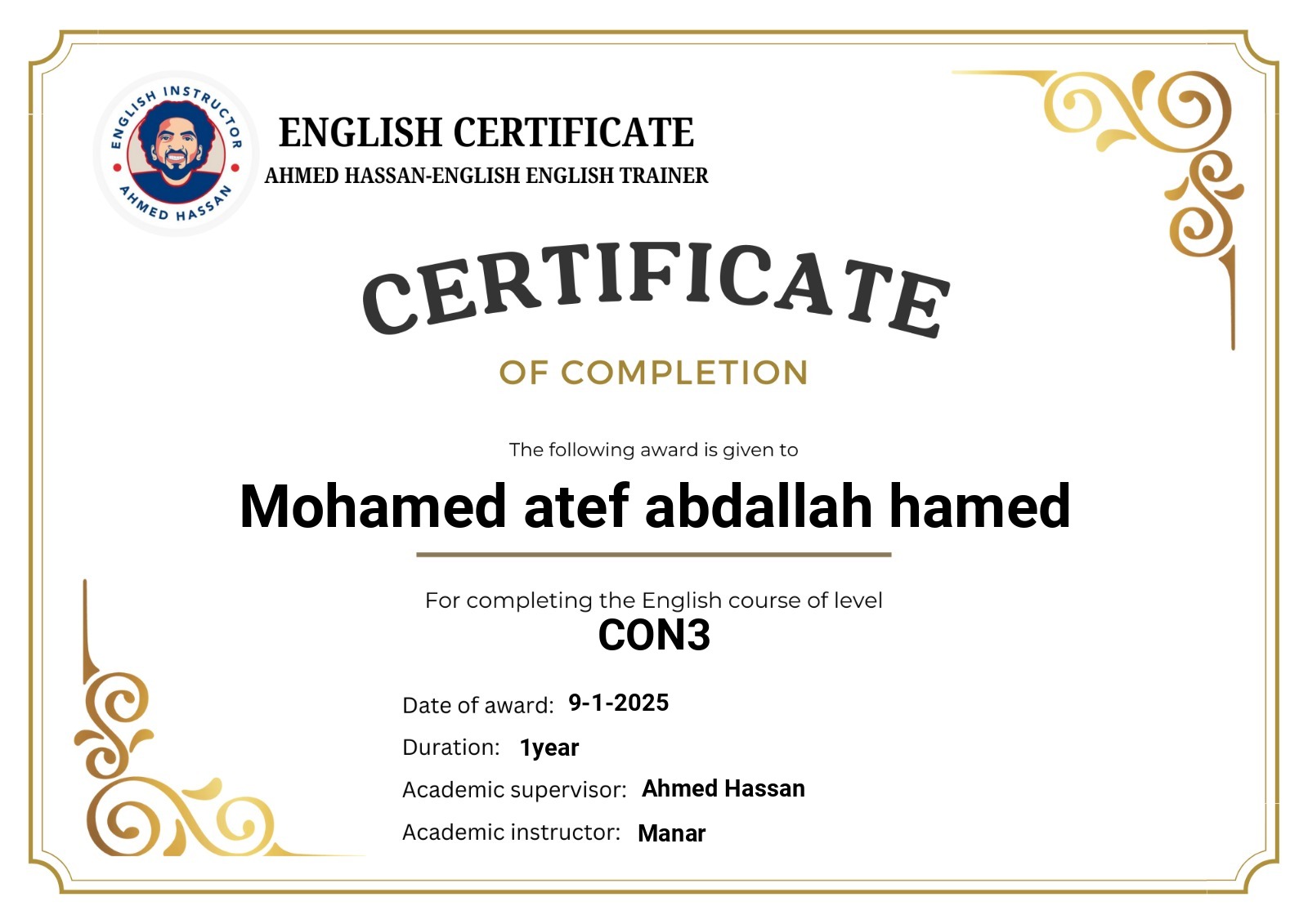 English Conversation — CON3